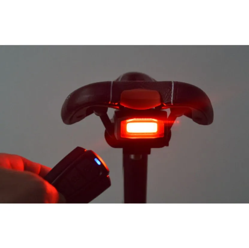 

A6 bicycle intelligent anti-theft alarm tail light Road MTB folding bicycle 120 decibel wireless remote control tail light
