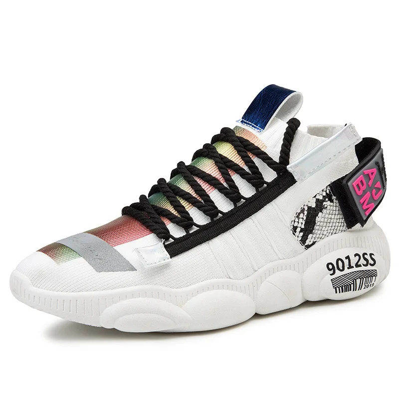 Ins Dad Shoe Hot 2019 Male Shoe Little Bear Bottom Tide Shoes Ventilation Fly Fabric Sneakers Casual Shoes Four Seasons
