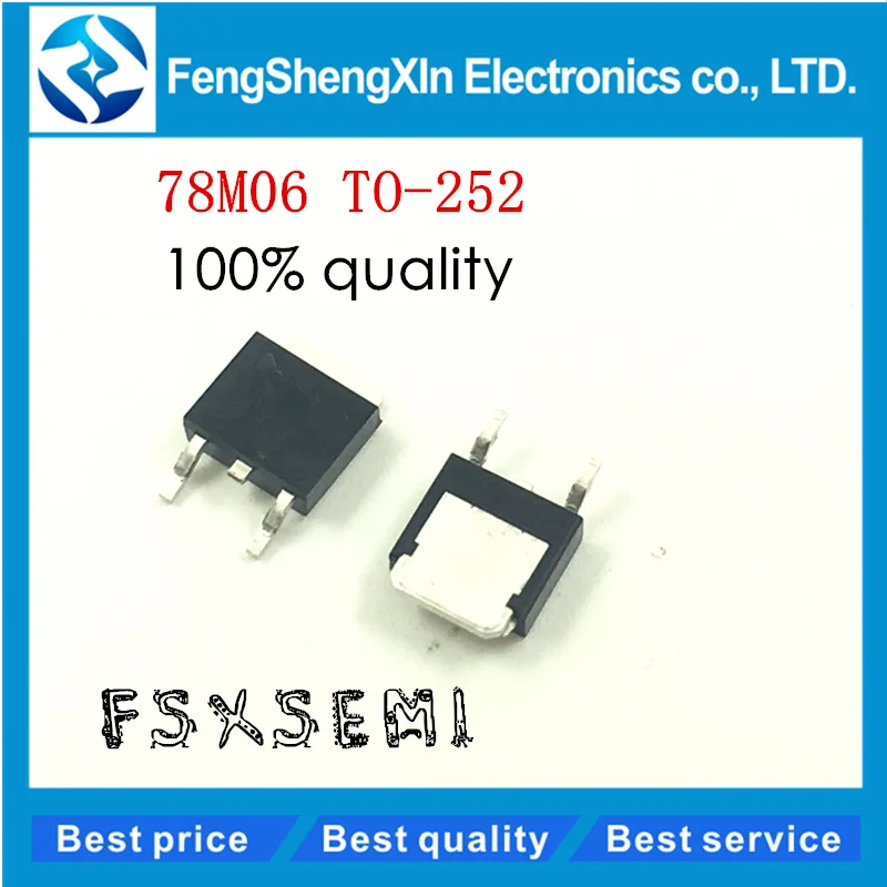 

20pcs/lot New L78M06 L78M06CDT 78M06 Voltage regulator triode TO-252