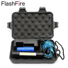Gift Box 6 LED + CREE Q5 1600Lm 3 modes outdoor camping working led headlamp head lamp light led flashlight + 18650 + charger