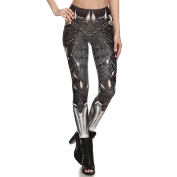 

Skeleton Armor Pattern Leggings 3D Print Fitness Leggings Women Sexy Slim Legging Elastic Causal Leggings leggins mujer
