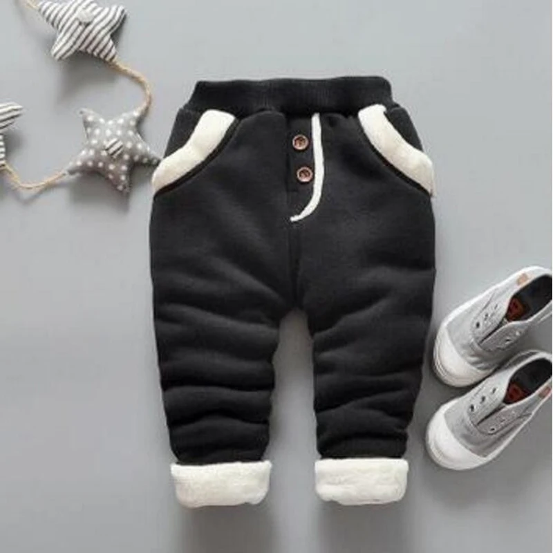 BibiCola/Новые модные осенне-зимние штаны для маленьких девочек детские леггинсы, штаны плотные теплые штаны для малышей детский спортивный костюм, брюки