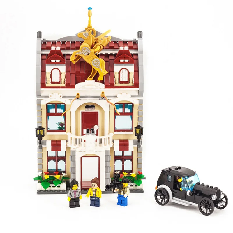 ENLIGHTEN 1130 742 шт Строительные блоки для ратуши DIY 3D сборочные кирпичи обучающие