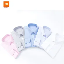 Xiaomi 90 забавная Мужская рубашка без глажки с длинными рукавами из мягкого хлопка, приталенная Повседневная мода, бизнесмен, анти-Жатая рубашка, одежда