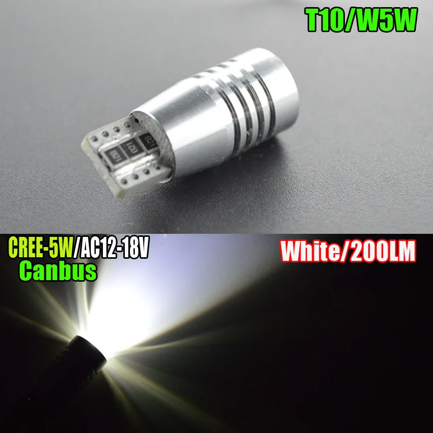 10x5 Вт T10 белый 1SMD LED CANBUS OBC без ошибок полярность 12 18 в автомобильный купол чтения