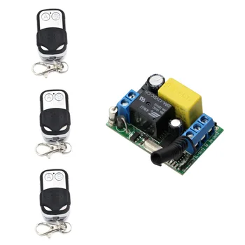 

Hot Sale AC220V 1 Channel RF Wireless Remote Control Relay Switch/Radio System Receiver & Transmitter with Push Cover