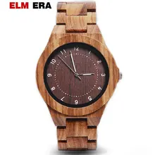Мужские часы ELMERA, деревянный чехол, часы для мужчин и женщин, деревянные часы для мужчин, сувенирные уникальные часы, кварцевые часы, relogio masculino