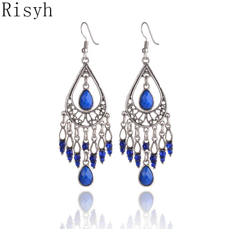 

Risyh New bohemian drop tassel korean woman Earrings Jewelry