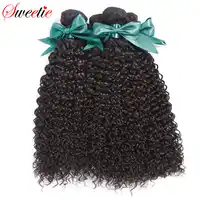 Sweetie ผมอินเดีย Afro Kinky หยิกผมมนุษย์ 3 รวมกลุ่มข้อเสนอสีดำธรรมชาติผมรวมกลุ่ม 8 ''- 28 ''Non - remy Hair