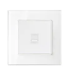 1 комплект роскошная хрустальная стеклянная панель Телефонная настенная розетка телефонная розетка электрическая розетка переключатель