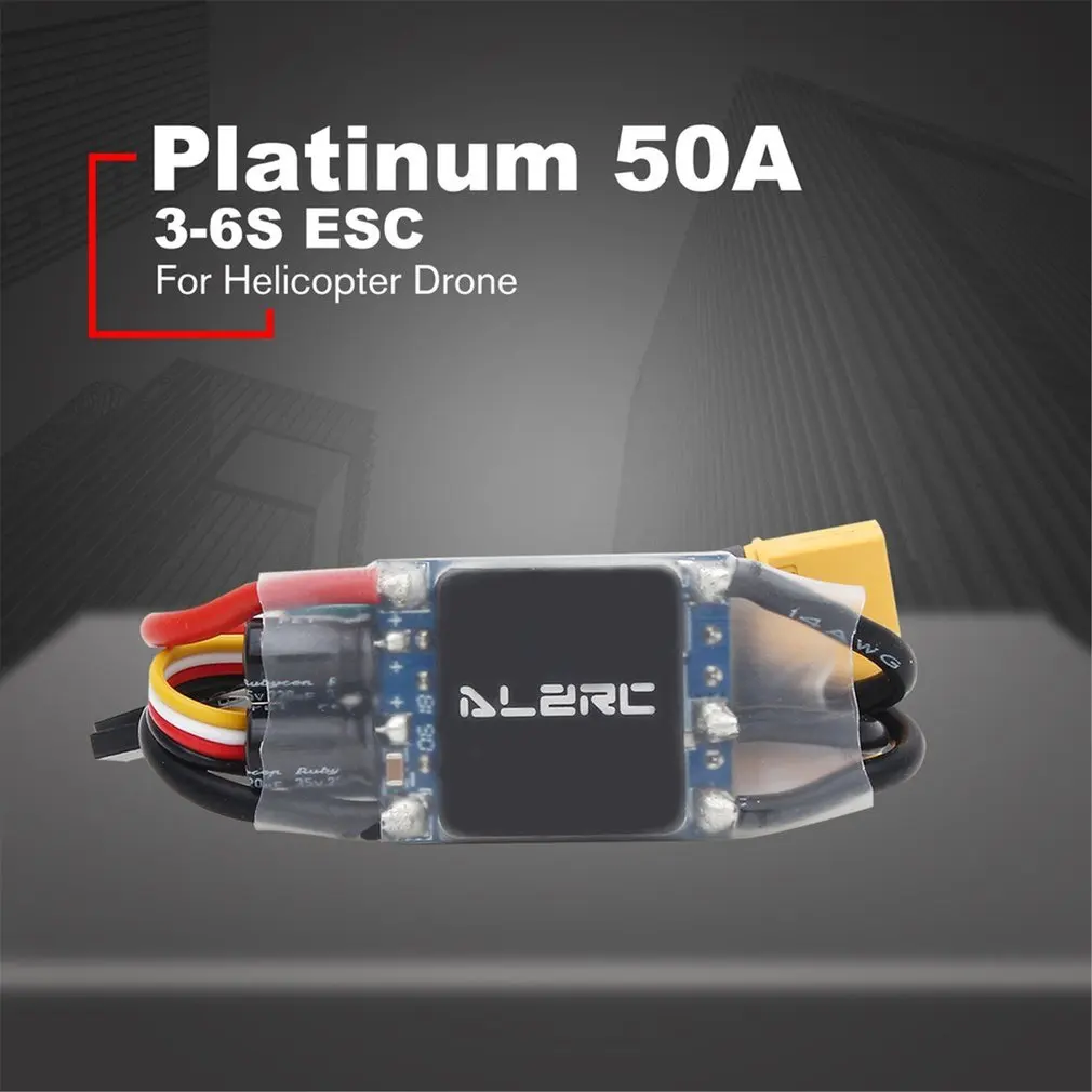 

Platinum 50A V4 Brushless Speed Control ESC 3-6S Lipo for Multicopter Quadcopter Airplane Drone Helicopter Model Toy Parts