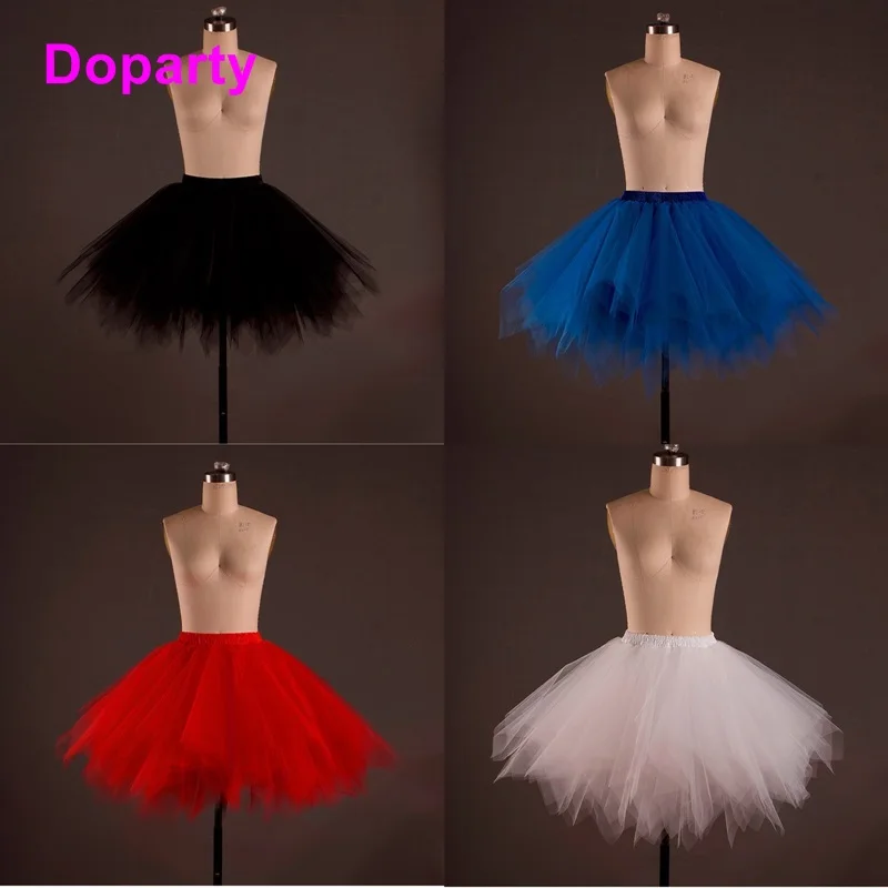 Doparty XS4 skirts bridal cheap white Wedding accessories tulle