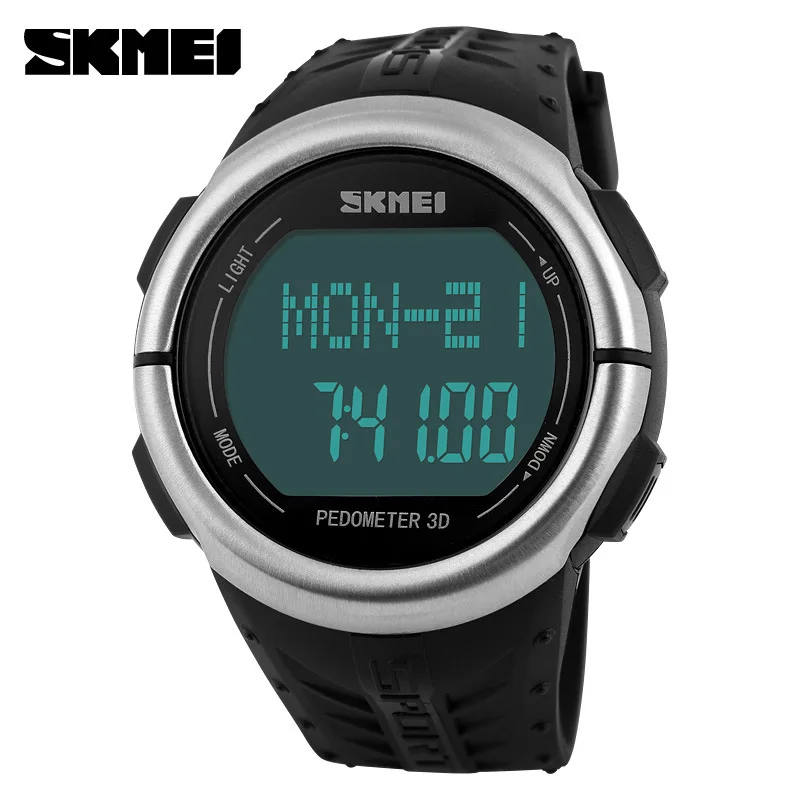 Prix pour SKMEI Marque Montres hommes Moniteur de Fréquence Cardiaque 3D Podomètre LED Numérique Montre Homme Étanche Sport PU bracelet Quartz-montre Prix pour SKMEI Marque Montres hommes Moniteur de Fréquence Cardiaque 3D Podomètre LED Numérique Montre Homme Étanche Sport PU bracelet Quartz-montre