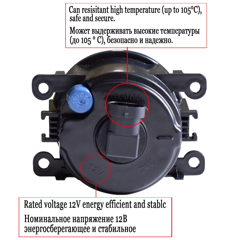 Светодиодный противотуманный фонарь для Mitsubishi Triton MN 2009~ Противотуманные фары в сборе супер яркие противотуманные фонари 2шт