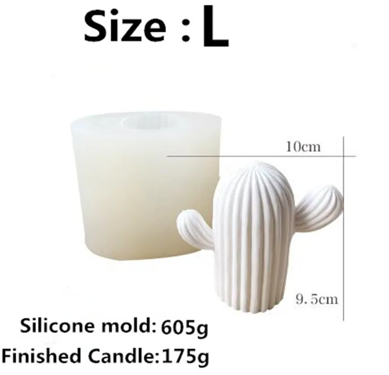 3D кактус Силиконовые свечи формы для мыла декоративные растения гипсовая форма ручной работы DIY гипсовые формы мыло формы украшения дома