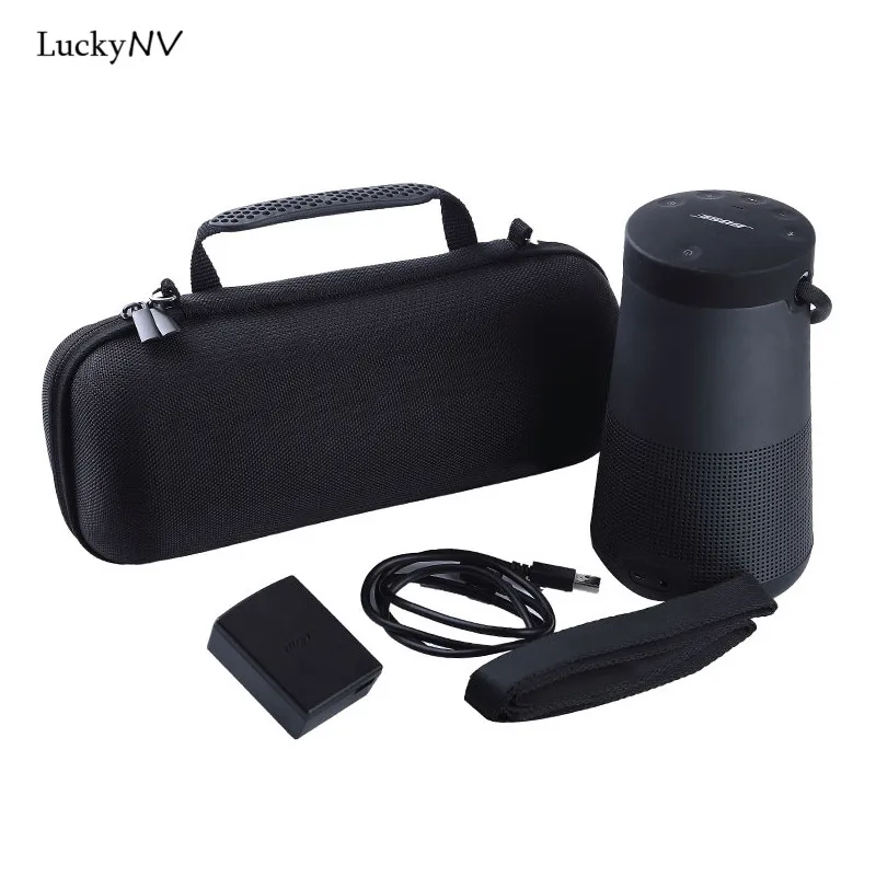 

LuckyNV Case EVA Travel Storage Carry Bag Box Cover For Bose Soundlink Revolve + Plus Extra Space for Plug&Cable