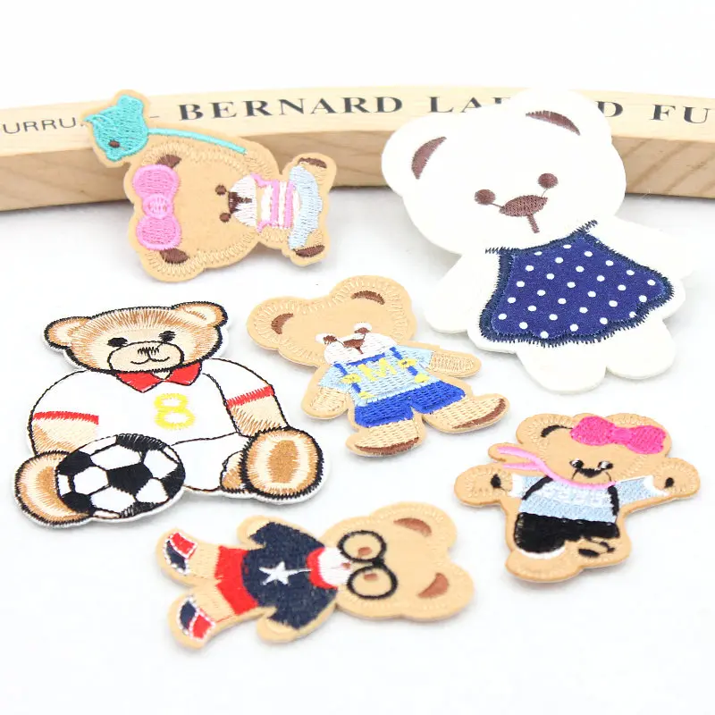 

24 Kind of optional Anime mouse patches cowboy style Applique Embroidered DIY Accessory cloth patch iron on patches DIY Badges