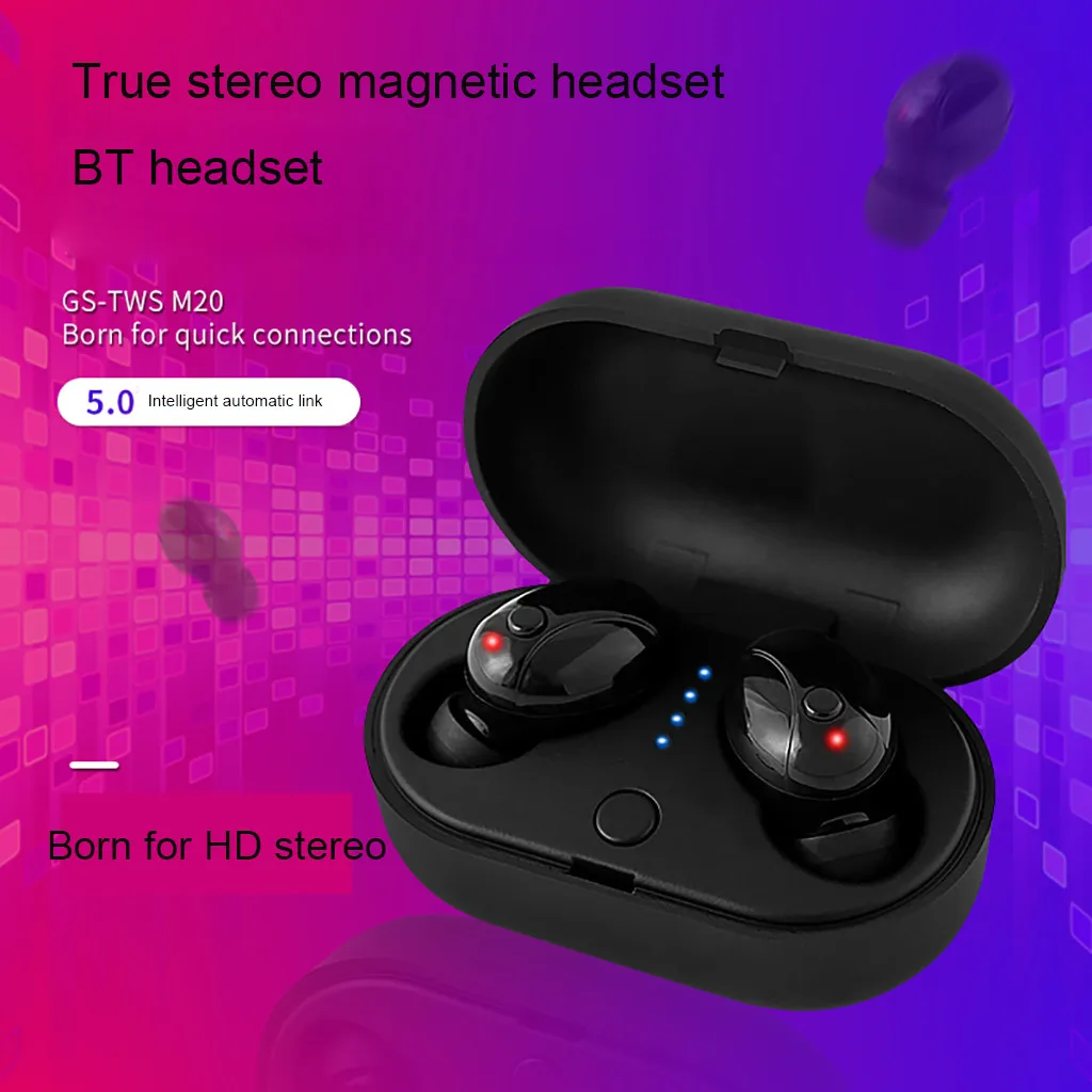 Bluetooth наушники беспроводные с шумоподавлением 3D стерео Sweatproof in Ea L613|Наушники и