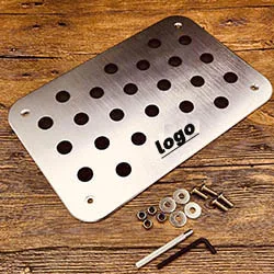 

Stainless Steel Car mat protector Aluminum carpet plate for BMW M emblem X1 X2 X3 X5 X6 X7 F10 F30 All series protect Car mat