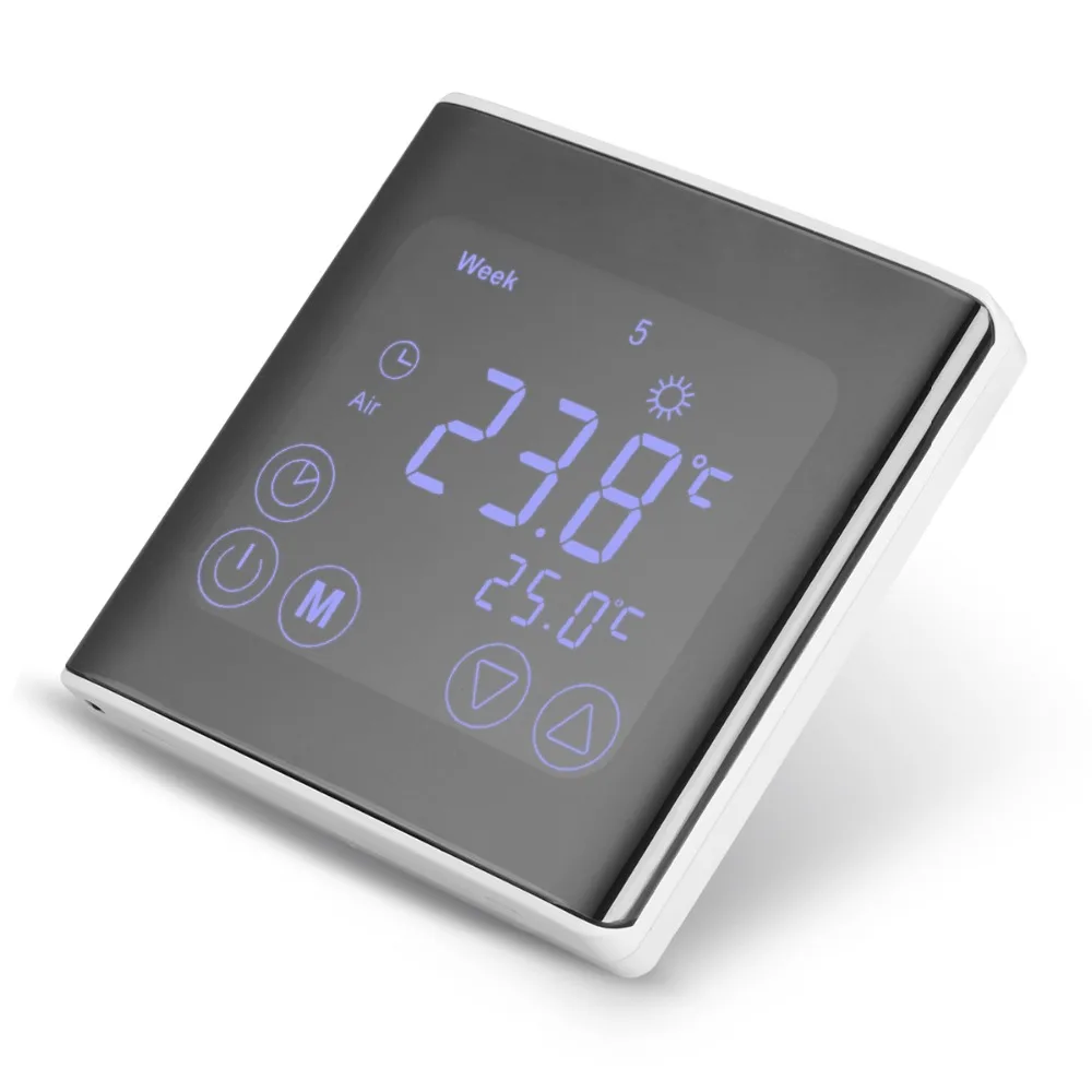 

Floureon C17.GH3 Touch Control LCD Display Thermostat 6 Stages Backlight 0.5 Degree High Accuracy Smart Home Controls temperatur