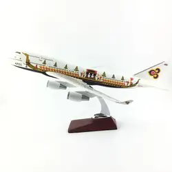 Воздушный пассажирский самолет 747 тайский АТЭС ливрее (CANON) модель самолета Моделирование 45 см сплав рождественские игрушки, подарки