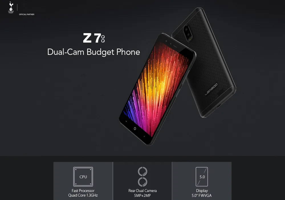 LEAGOO Z7 4G смартфон 5," Android 7,0 SC9832A 4 ядра 3000 мАч 1 ГБ Оперативная память 8 ГБ Встроенная память двойные задние Камера Dual SIM мобильный телефон