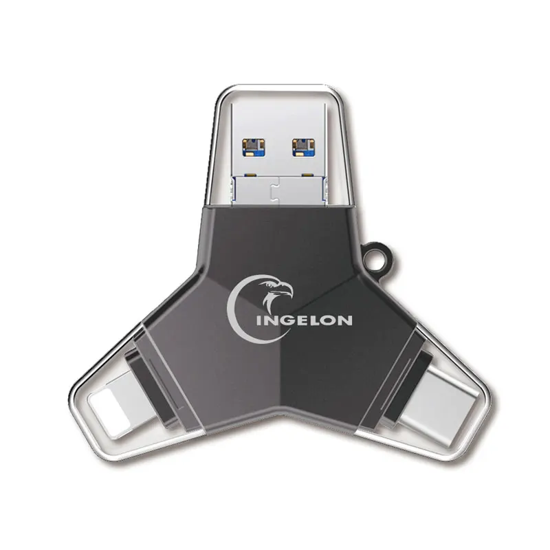 Ingelon USB 3,0 флэш-накопитель 32 Гб 64 Гб 128 ГБ Флешка usb c micro typeC Android Y Стиль зашифрованный USB флэш-накопитель для iphone - Цвет: U016A