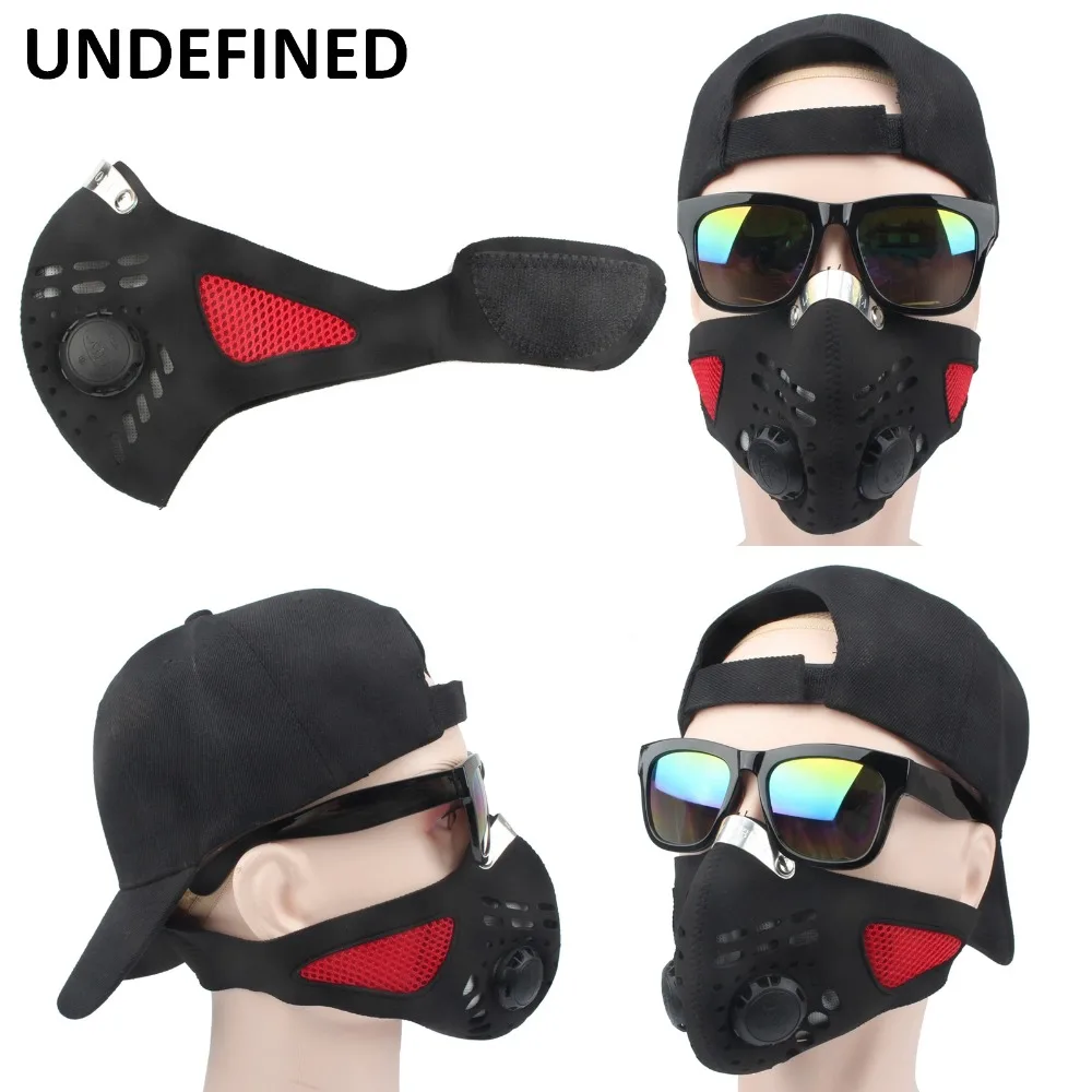 Activated Carbon Face Mask Motorcycle Face Shield Anti Dust Mask