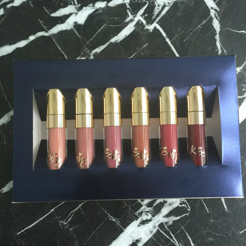 BEAUTY GLAZED 6Pcs/Set Lipstick Lip Gloss Matte Long-lasting Waterproof Makeup Tools 789 BEAUTY GLAZED 6Pcs/Set Lipstick Lip Gloss Matte Long-lasting Waterproof Makeup Tools 789