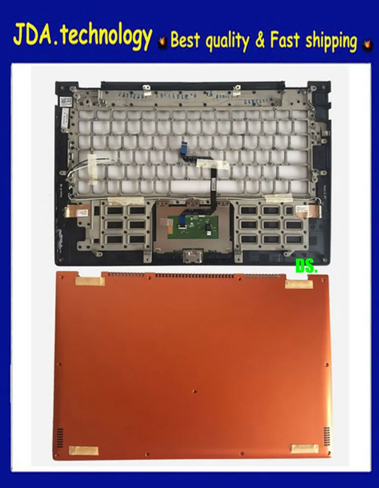 

wellendorff New/Orig for Lenovo Ideapad Yoga 2 Pro 13 Palmrest topcase upper Cover +Bottom Lower Case D cover Orange