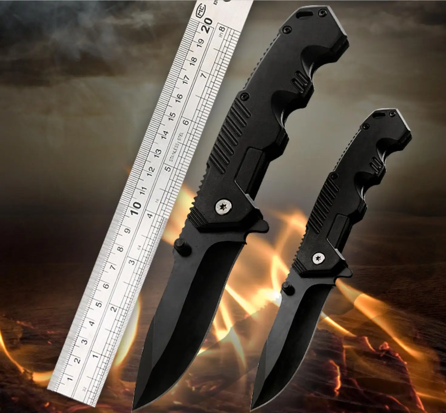 

CS COLD New Tactical high hardness knife Wild survival multi-function folding knife self-defense outdoor knives Fixed Blade