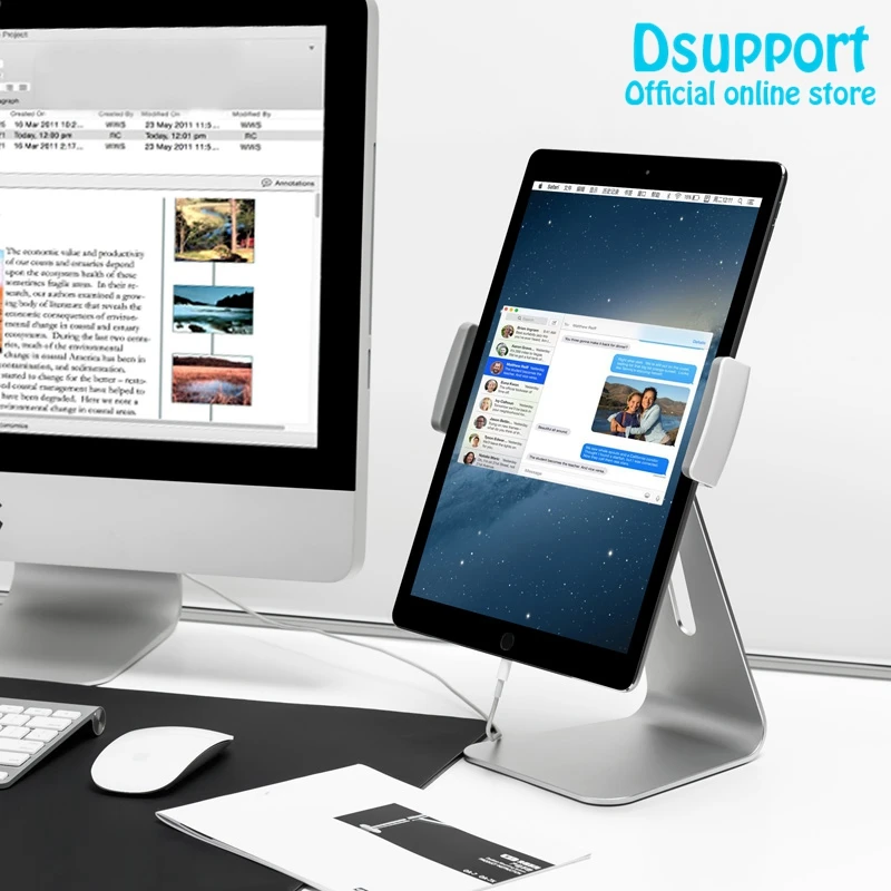 Dsupport новая планшетовая подставка для планшетов с зажимом устройства 7 дюймов до 13