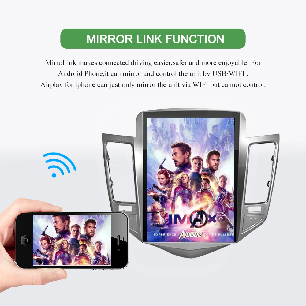 Discount Bonroad Android 6.0 Vertical screen Car Multimedia Player For Chevrolet Cruze 2009-2015  Radio Player Navigation Audio Player 12