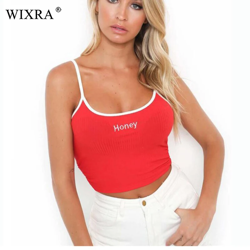 Wixra Женские топы с принтом букв модная короткая женская ночная Кофта