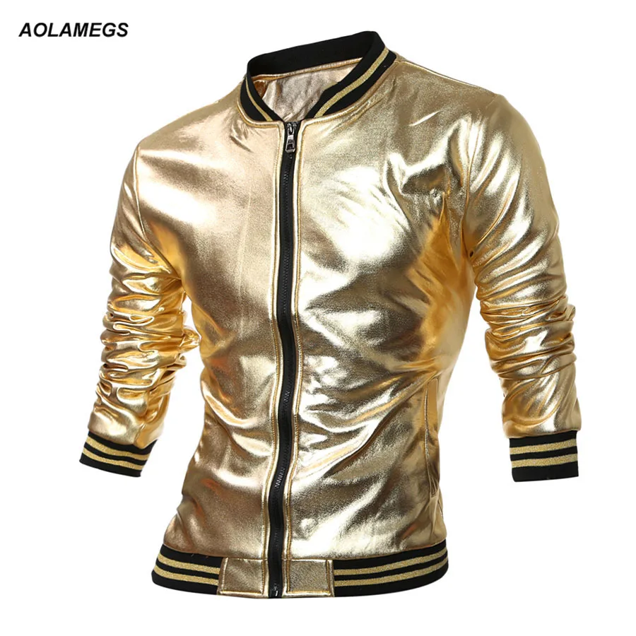 jaqueta dourada masculina