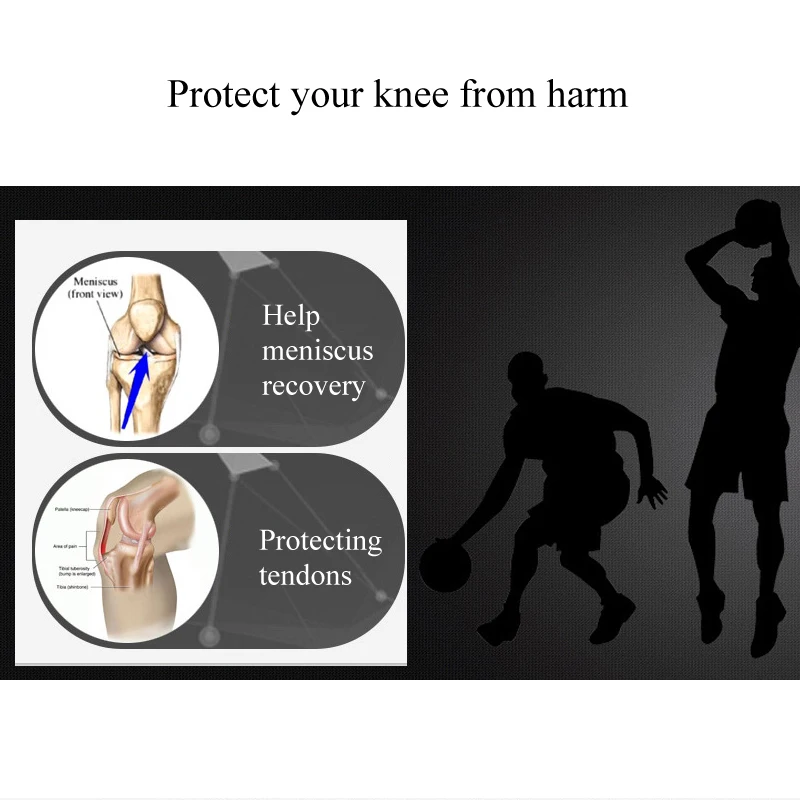 1 шт. наколенник коленной чашечки поддерживающий ремень для бега баскетбольные спортивные приседания Meniscus слеза артрит ACL боли в колене