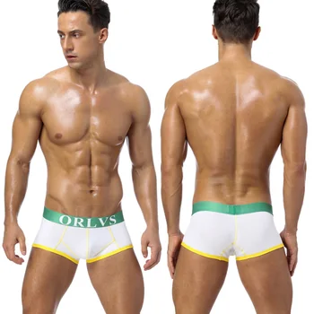 

Soft Breathable Sexy Comfortable Solid Panties Cotton Men Male Underwear Casual Fashion Short Boxers