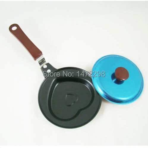 

MINI Heart shape Egg Frying Pan NON-STICK + Cover for Kitchen, Dining & Bar