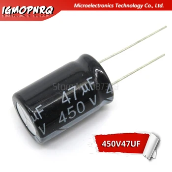 

10PCS 450V47UF 16*25mm 47UF 450V 16x25mm Aluminum Electrolytic Capacitors DIP