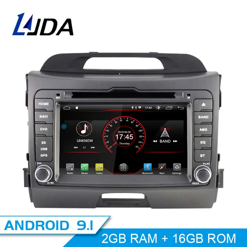 Автомобильный DVD плеер LJDA Android 10 для KIA Sportage 3 2010 2012 2013 2014 015 GPS навигация 2 Din радио