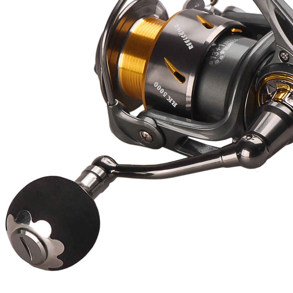 Barco de Pesca de Arrasto Carretilha de Pesca Yumoshi 1 5.1: Sério Spinning Reels Oceano 12.12 Kg-15.58 kg Roda rk 5000-9000 14bb 5.3: 14 High Quality Esporte e Lazer