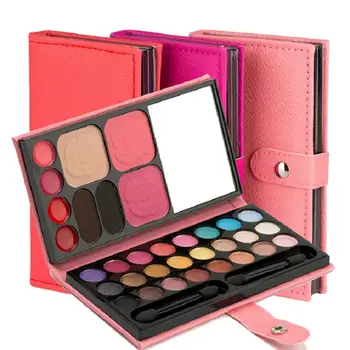 

33 Colors Professional Eyeshadow Matte Shimmer Palette Blush Eyebrow Powder with Brush Makeup Kit