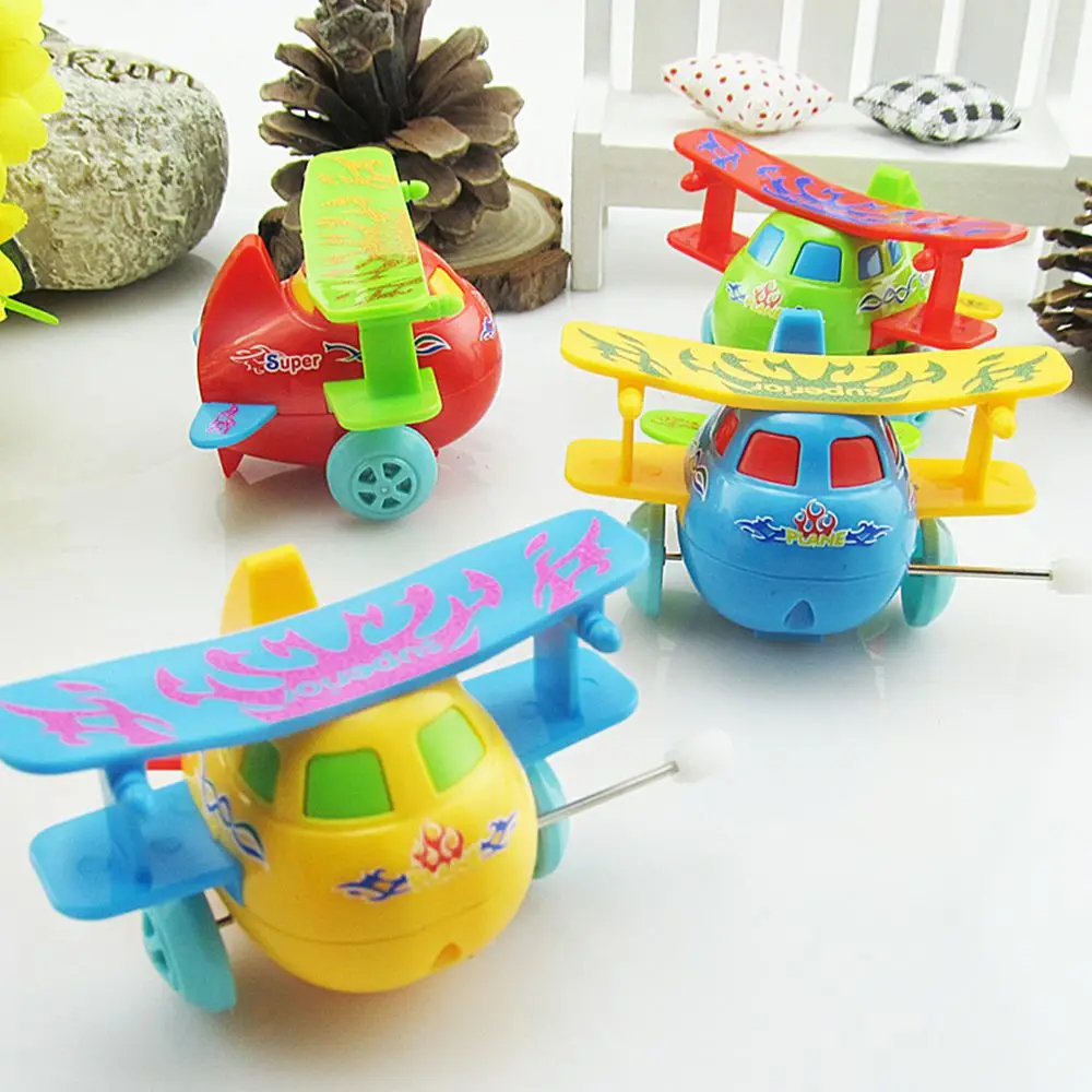 Fashion Lovely Kids Children Wind-up Clockwork Spring Classic Toys Plastic Airplane Model Wind Up Hobbies Toy Color Random Fashion Lovely Kids Children Wind-up Clockwork Spring Classic Toys Plastic Airplane Model Wind Up Hobbies Toy Color Random