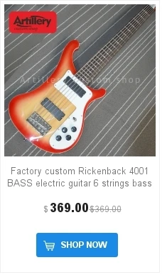 Фабрика на заказ рикенбэк бас 4 струны шеи-через корпус для электрической бас-гитары музыкальный инструмент магазин