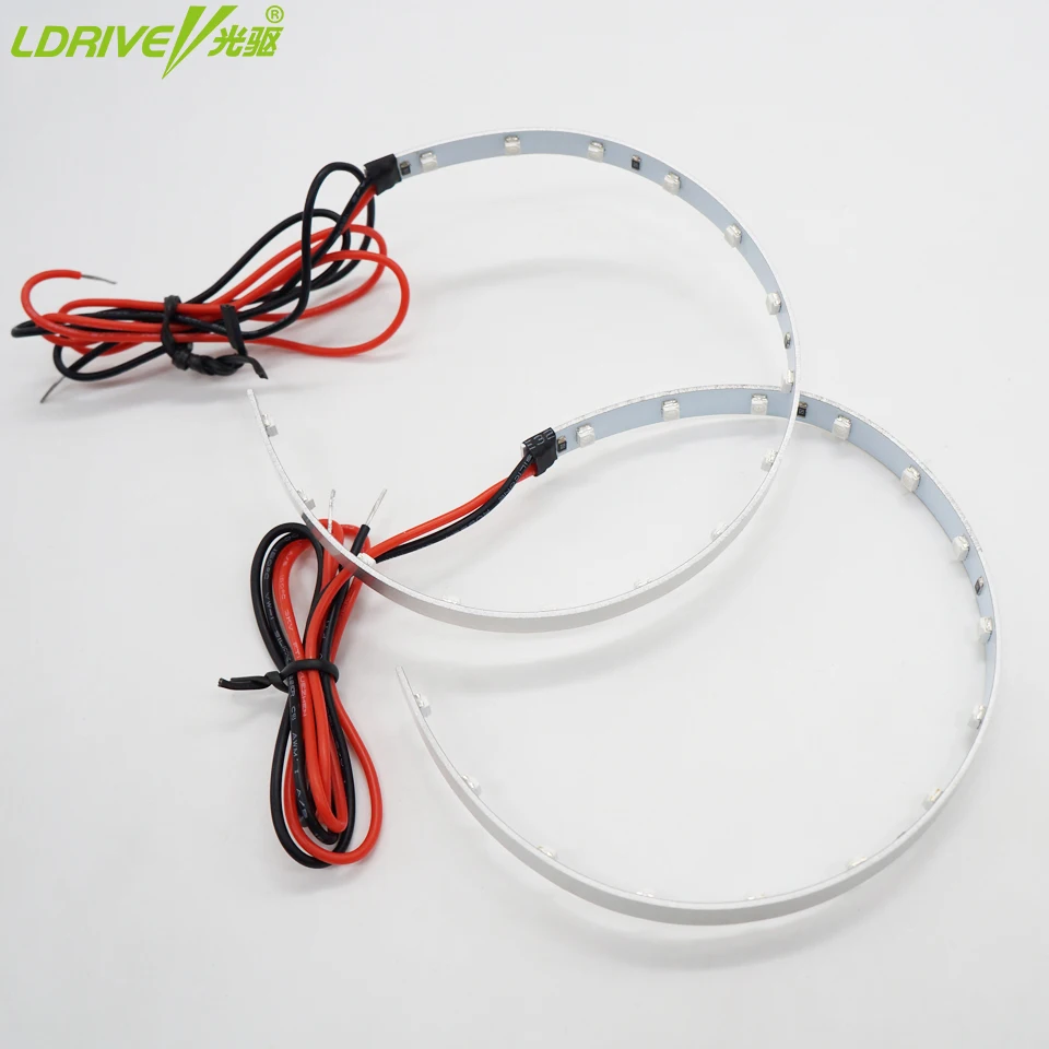 LDRIVE 360 градусов 3.0-дюймовый LED Дьявол глаза фар объектив проектора кольцо глаза Ангела гало кольцо для Q5 объектив проектора биксенон Hella3 LDRIVE 360 градусов 3.0-дюймовый LED Дьявол глаза фар объектив проектора кольцо глаза Ангела гало кольцо для Q5 объектив проектора биксенон Hella3