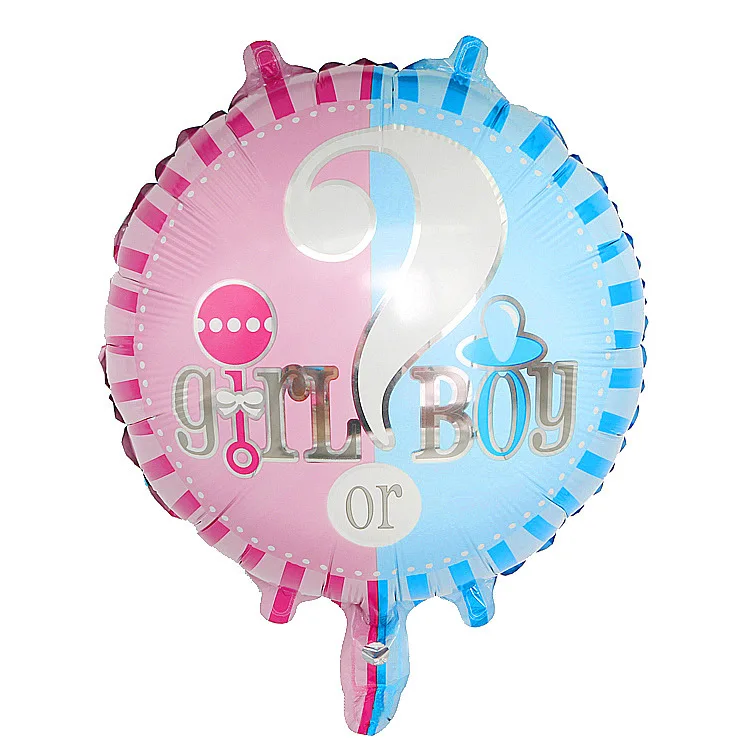 Пол Reveal одноразовая посуда розовый/синий детский душ столовая посуда мальчик девочка шар тарелки День Рождения Декор принадлежности - Цвет: 1pc balloon