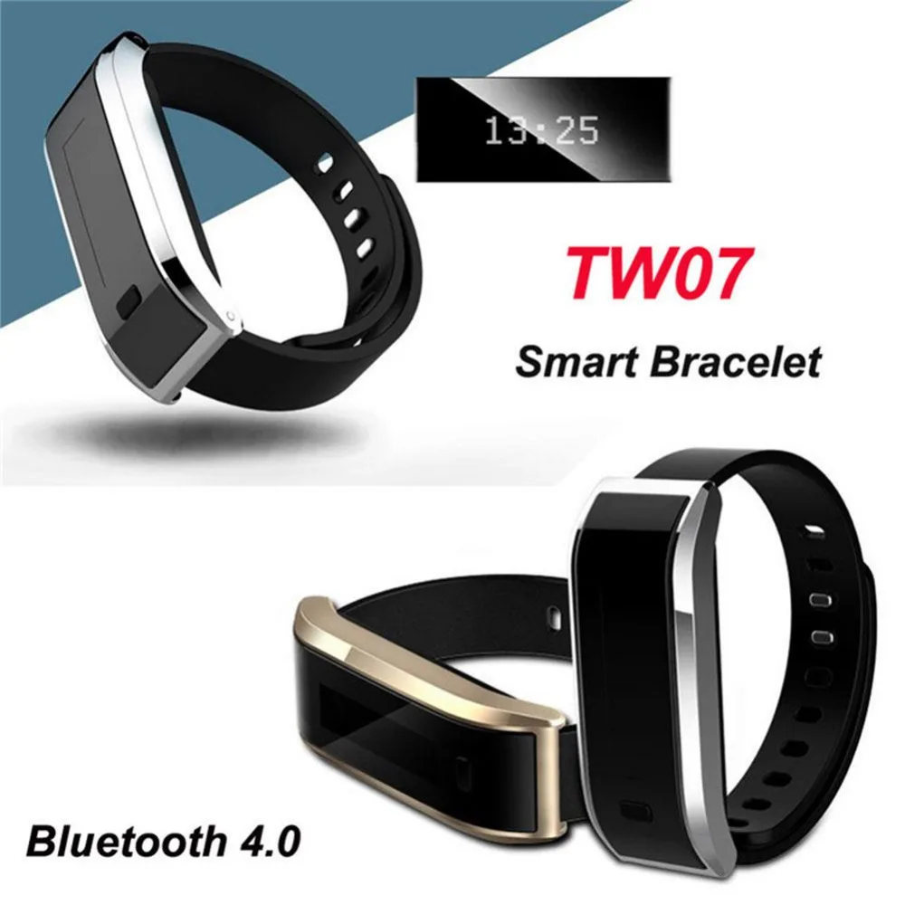 2016 TW07 Smart Band Wristband Bluetooth 4 0 Waterproof Sport Fitness Bracelet Smartband Pedometer Call Message