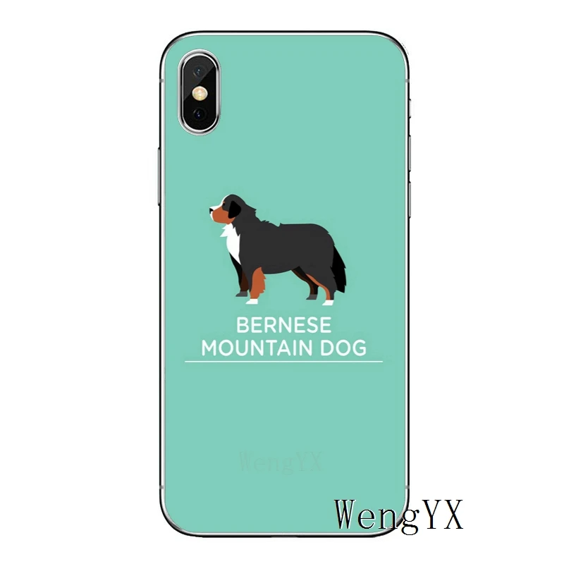 Бернская горная собака для Apple iPhone 8 7 plus 6s 6 plus X XR XS Max SE 5s 5c 5 4s 4 TPU мягкий чехол для телефона - Цвет: Mountain-Dog-A-05