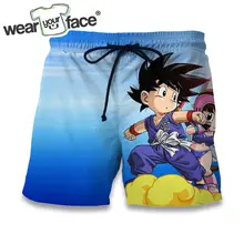Аниме Драконий жемчуг зет Goku Saiyan 3D во всем печатных летние шорты Модный Для мужчин s бермуды Короткие Для мужчин Homme карго шорты US Размеры; Прямая поставка