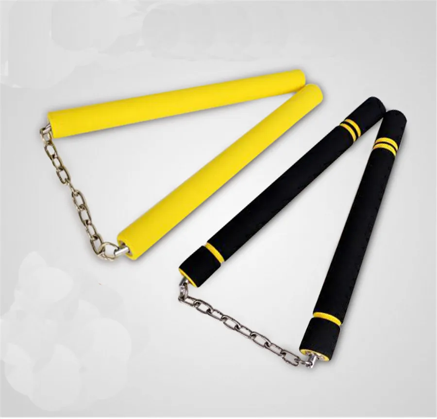 Martial Arts Foam Bruce Lee Nunchucks Metal Chain Safe Sponge Nunchucks Fitness Sports Kids Adults Chinese Kung Fu (3)